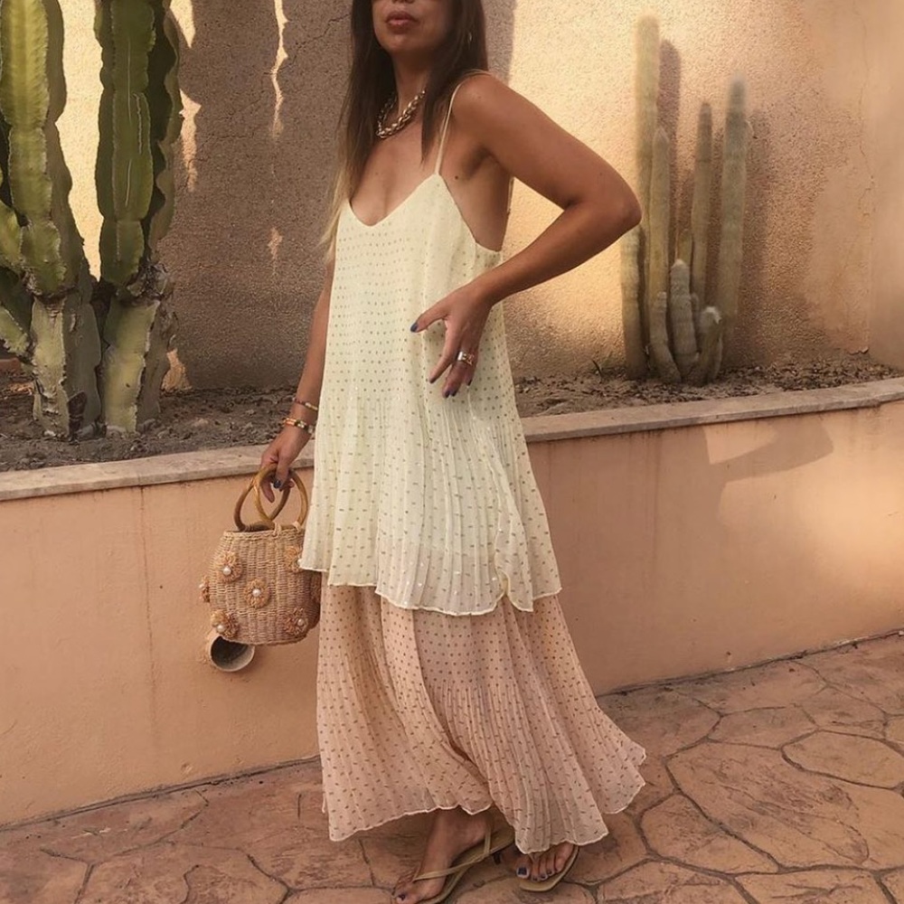 NWT Zara Pleated Dress size medium